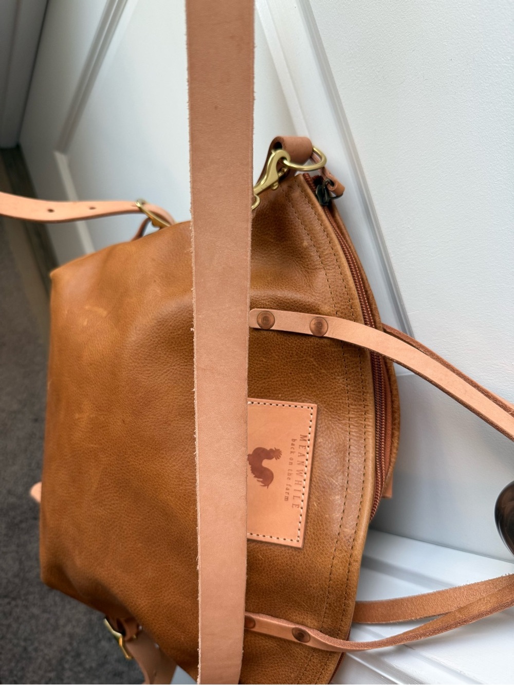 Meanwhile Back on the Farm Convertible Shoulder Bag / Backpack - Picture 6 of 16